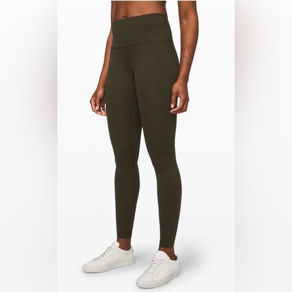 lululemon athletica Pants - Lululemon Wunder Under Hi-Rise Full-On Luxtreme 28” Dark Olive